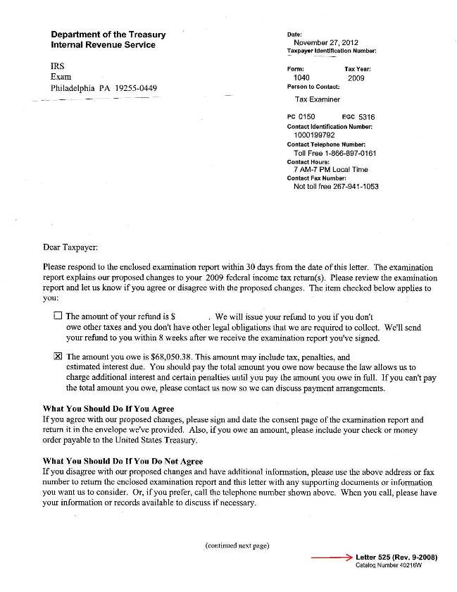 Sample Irs Letters